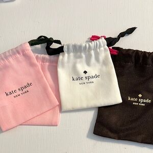 Kate Spade Pink, White, and Brown Dust Bags